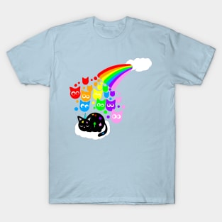 Rainbow kitty rain T-Shirt